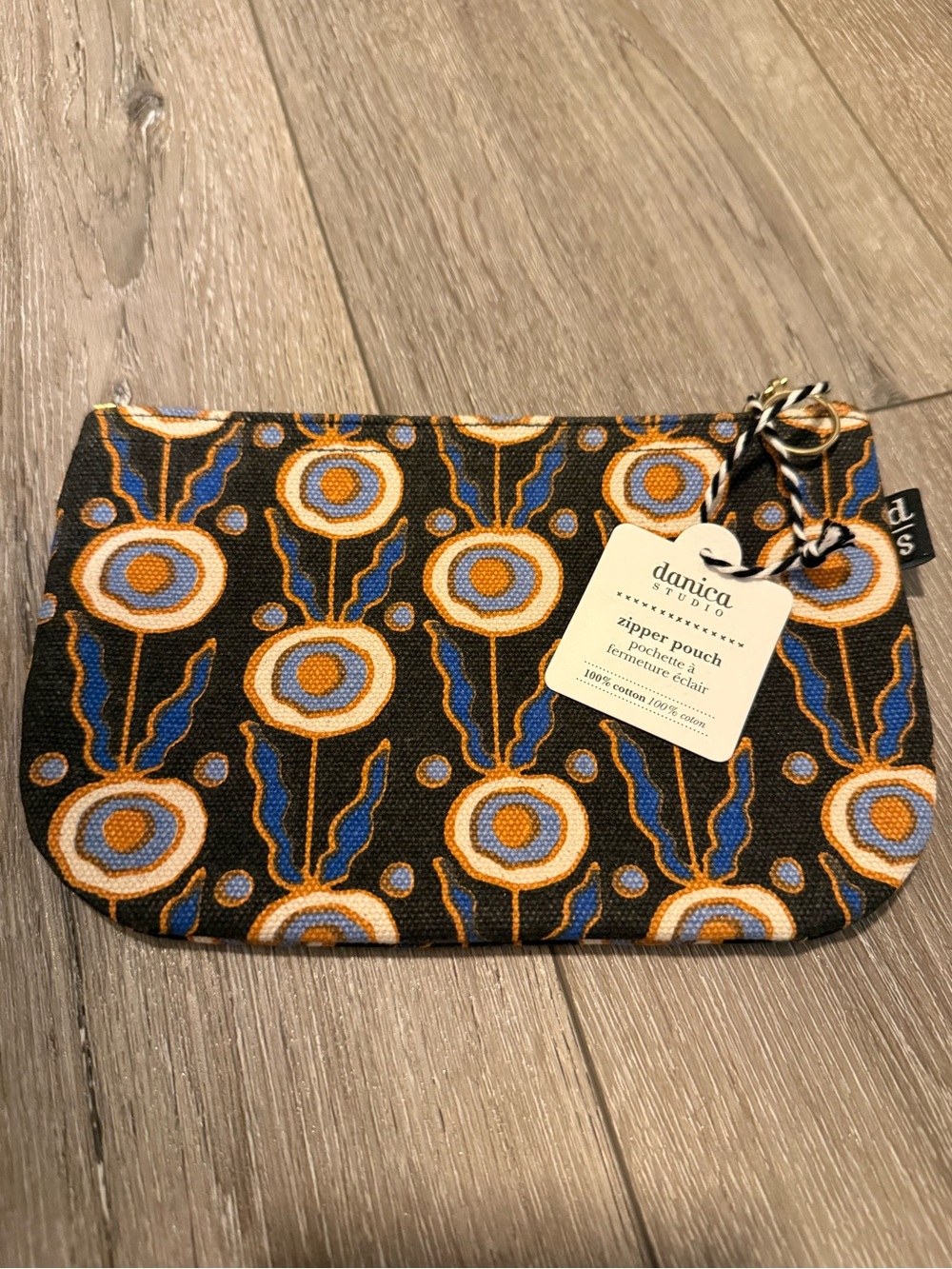 New NWT Danica Studio Small Pouch Pochette Clutch Canvas Still Life